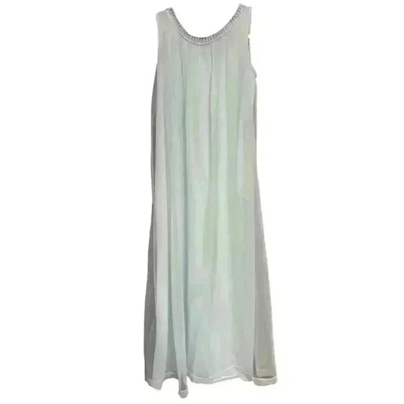 Vintage 1950s Tosca Women's Blue Kimono Robe & Gown Set Size M - Picture 3 of 16